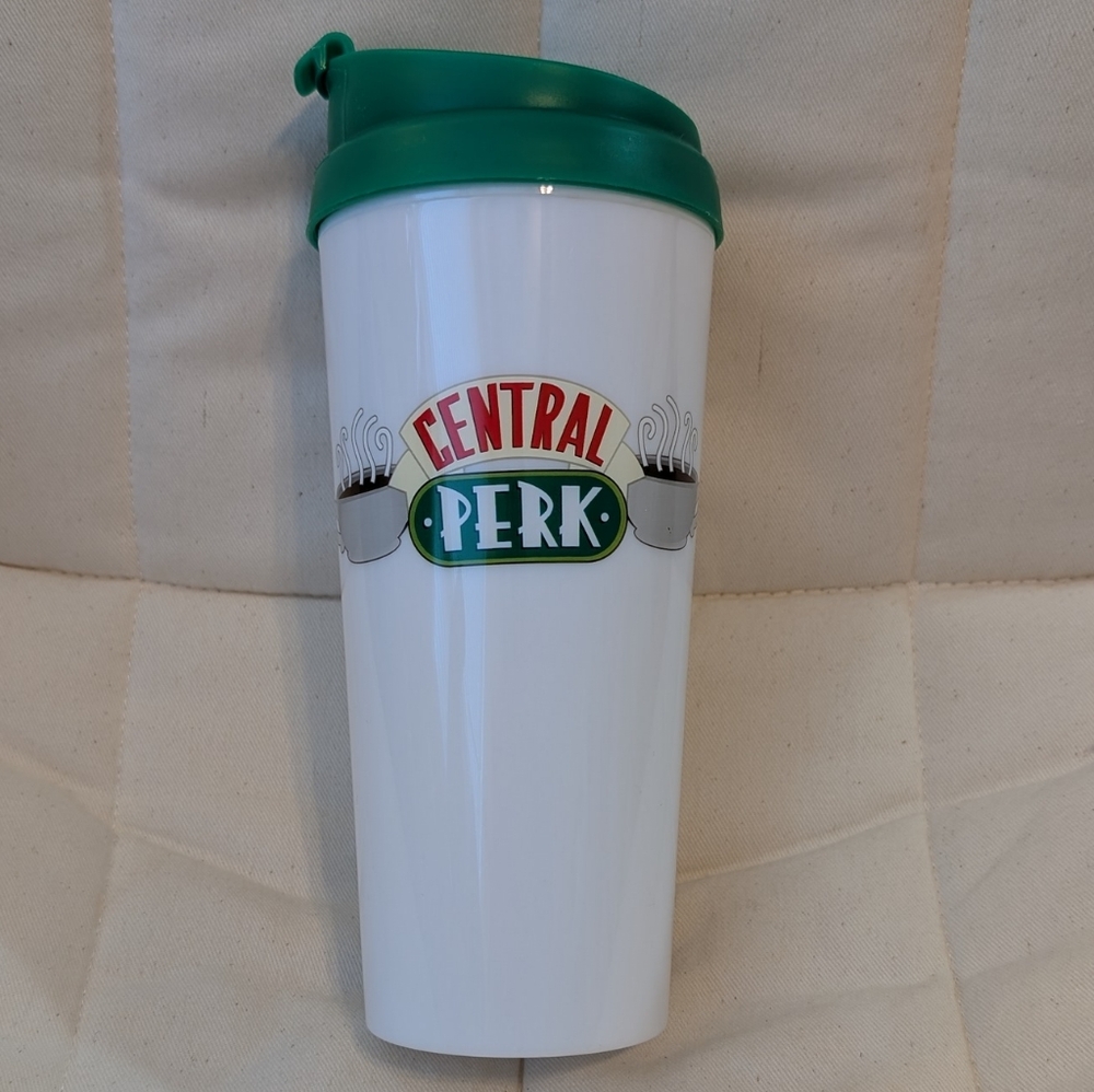 FRIENDS Central Perk Travel Mug - White and Green